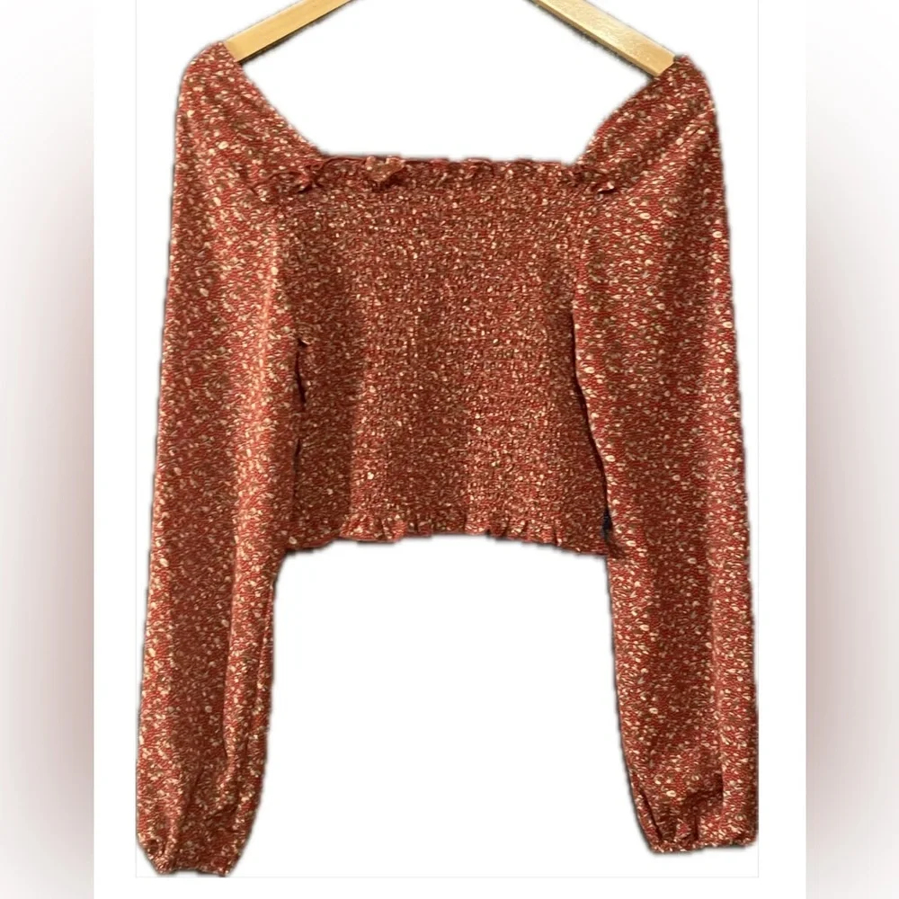 Women's Floral Off-Shoulder Top - Picture 2 of 2